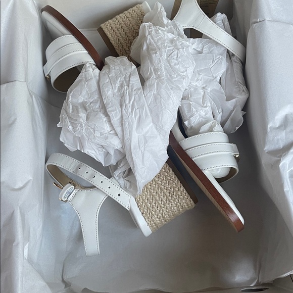 Michael Kors White and Tan Women's Sandals - Picture 7 of 12